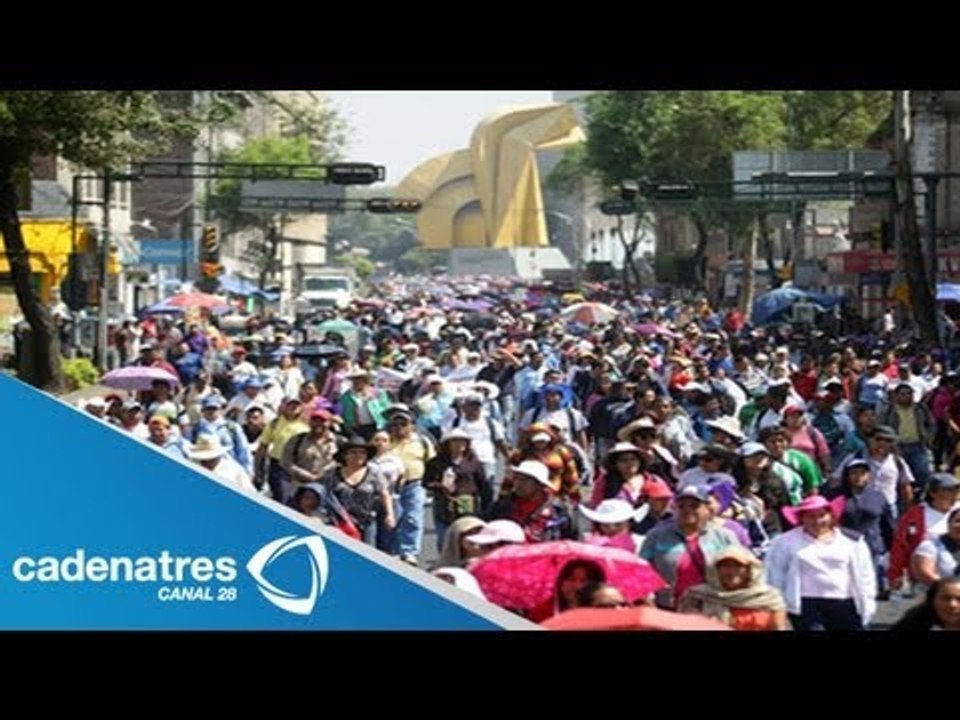 Maestros se vuelven a manifestar en el Senado de la República / Manifestaciones maestros agosto 2013