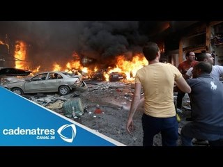 Atentando con coche bombea explota en Líbano y deja 20 muertos