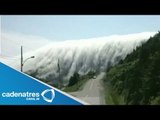 Impresionantes imágenes de la neblina que cubre las montañas en Canadá