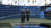 Angela Merkel visits Yad Vashem holocaust museum