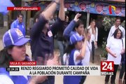 Villa el Salvador: Reggiardo prometió trabajar para mejorar calidad de vida de limeños