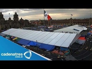 CNTE continúa en el Zócalo / CNTE seguirá manifestándose