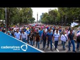 Protestas de maestros se instalan en la SEP, Bolsa Mexicana de Valores y Avenida Chapultepec