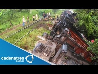 La Bestia se descarrila y deja 6 migrantes muertos y 15 heridos en Tabasco