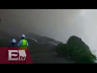 Imágenes del supuesto desfogue de la presa de Padrés / Excélsior Informa