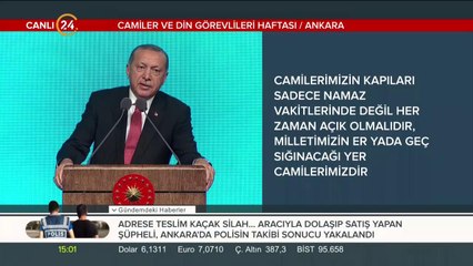 Din görevlileri Külliye'de