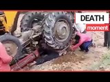Indian Farmer Partially Gets Crushed By His Tractor | SWNS TV