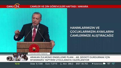 Din görevlileri Külliye'de