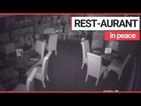 Spooky Bubbles Blown Across DESERTED Restaurant! | SWNS TV