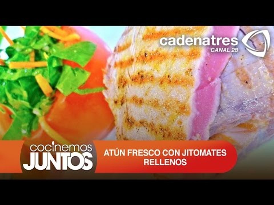 ATÚN FRESCO CON JITOMATES RELLENOS ¿Cómo prep...