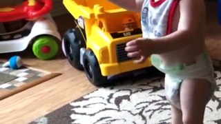 For The First Time Baby Learning How To Walk 
