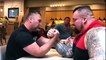 Arm Wars | Armwrestling | Building the Beast | Eddie Hall gets his first lesson at breakfast