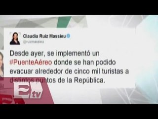 Puente aéreo permite evacuar a cinco mil personas en BCS / Excélsior informa