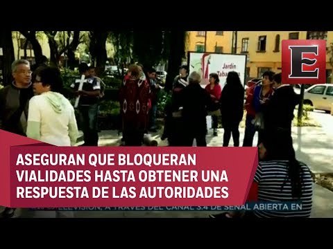 Vecinos de la colonia Tabacalera protestan por instalación de parquímetros