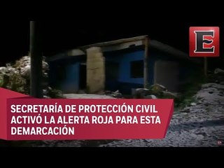 Se registra caída de aguanieve en Cuajimalpa