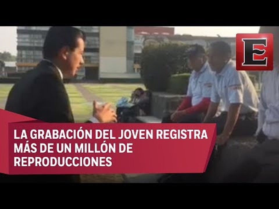 Axel Lara, estudiante de la UNAM, está harto de la venta de droga en CU