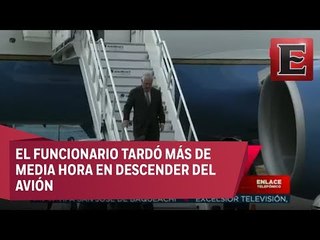 Arriba Rex Tillerson a la Ciudad de México