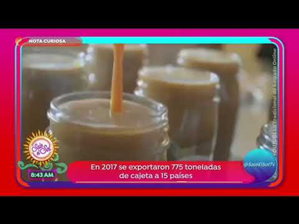 Nota curiosa: ¡En 2017 se exportaron 775 toneladas de cajeta de Celaya! | Sale el Sol