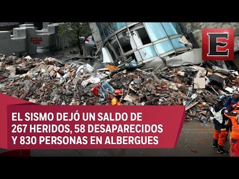 Rescatistas trabajan contra reloj para localizar a víctimas por sismo en Taiwan