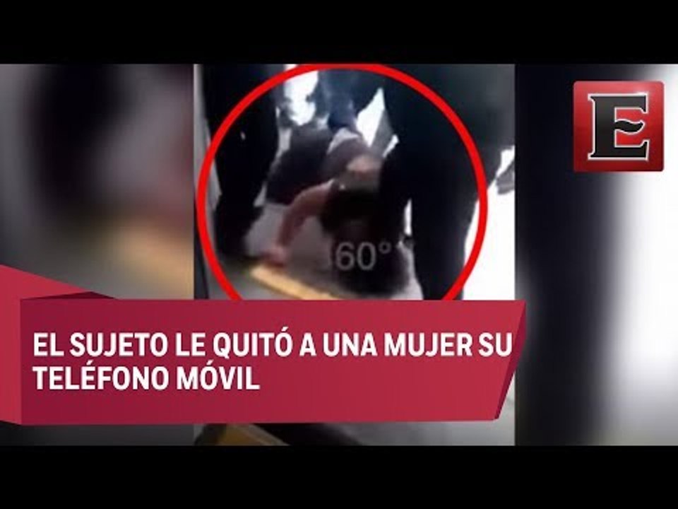 Ladrón recibe tremenda golpiza por robar a usuaria del Metrobús