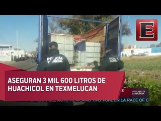 Encuentran camioneta con casi 4 mil litros de huachicol en Puebla