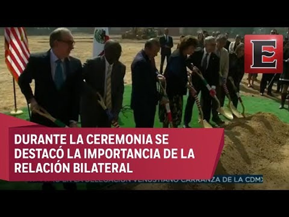 Colocan Primera Piedra de la Embajada de Estados Unidos en México