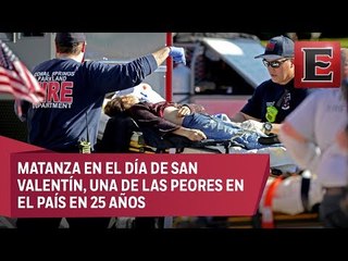 Nuevo tiroteo enluta a EU: 17 muertos en una escuela de Florida