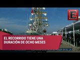 El Buque Escuela Cuauhtémoc inicia viaje por el continente