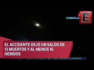 Imágenes del accidente del helicóptero de la SEDENA