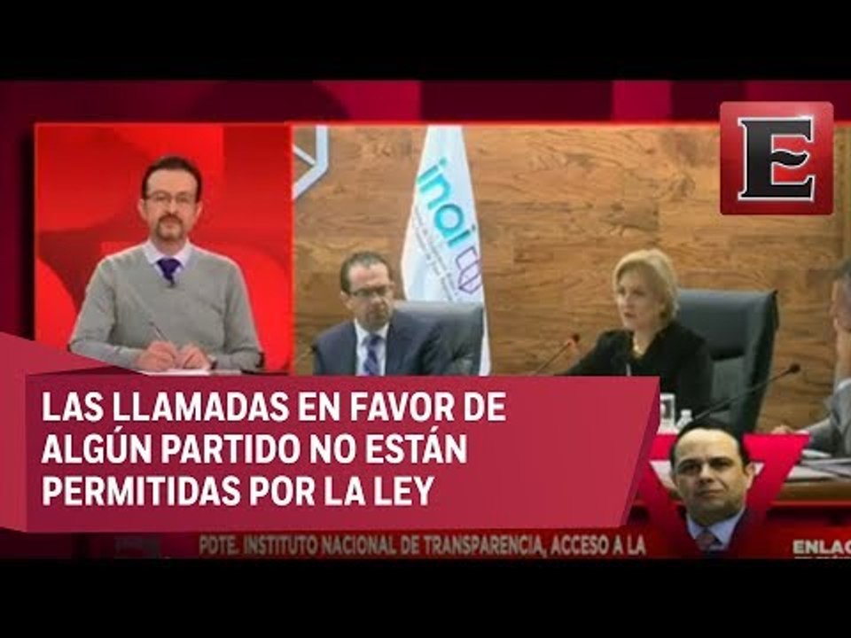 Javier Acuña habla sobre llamadas telefónicas en favor de partidos políticos