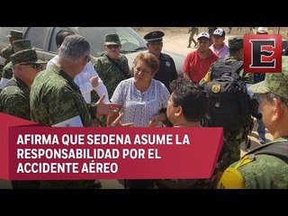 Salvador Cienfuegos se reúne con familiares de víctimas de helicopterazo en Oaxaca