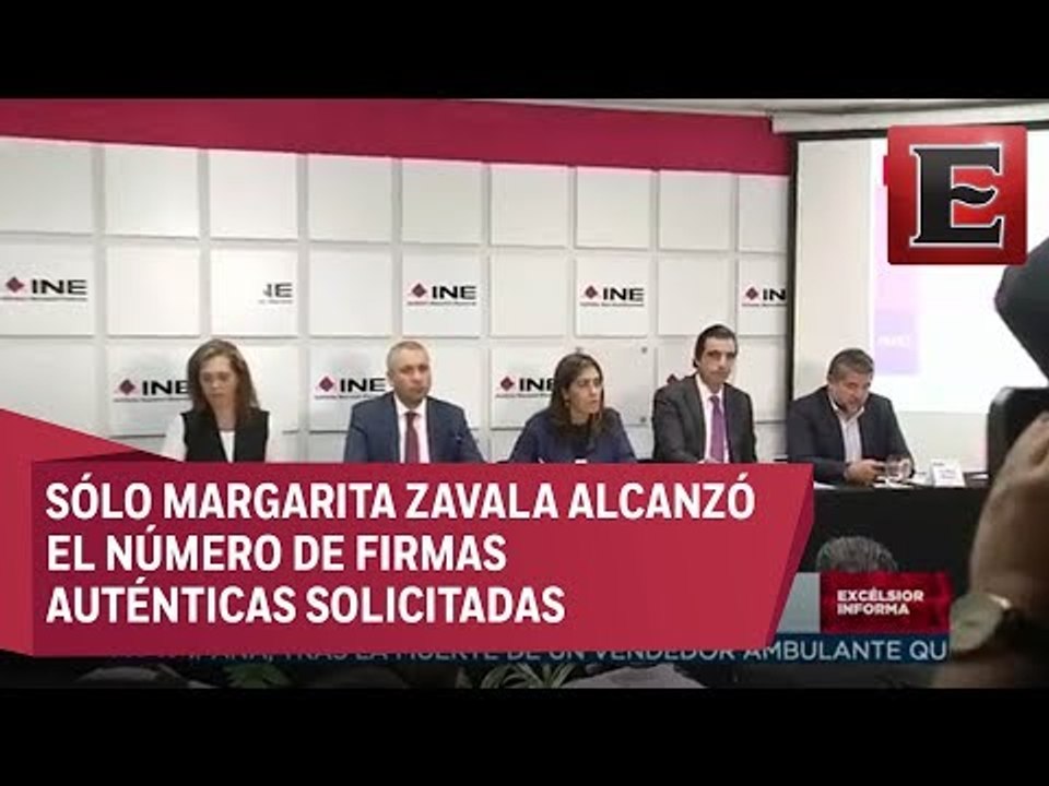 Conferencia del INE sobre revisión de firmas de apoyo a independientes
