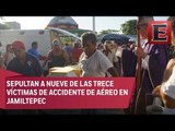 Despiden a víctimas del accidente aéreo en Pinotepa Nacional, Oaxaca