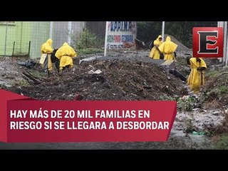 Canal de aguas negras en Chimalhuacán está a punto de desbordarse