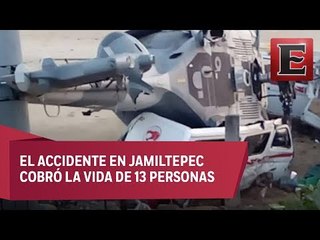Identifican a las víctimas de la caída del helicóptero en Oaxaca