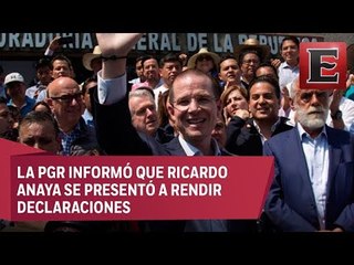 Ricardo Anaya presentó escrito en la PGR