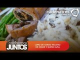 Lomo de cerdo relleno de higos y queso azul