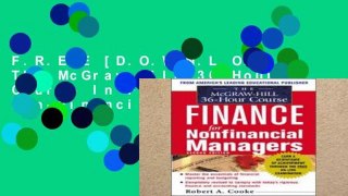 F.R.E.E [D.O.W.N.L.O.A.D] The McGraw-Hill 36-Hour Course In Finance for Non-Financial Managers,