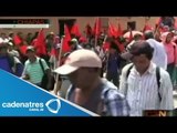 Realizan marchas en Chiapas por el Día de la Raza