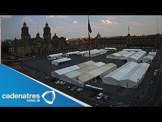 Plancha del Zócalo se prepara para la feria del libro 2013