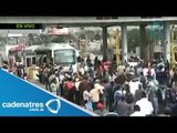 CNTE toma casetas de la México-Puebla y secuestran camiones