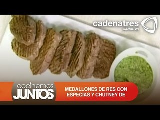 Carne de res con salsa de elote y jitomate