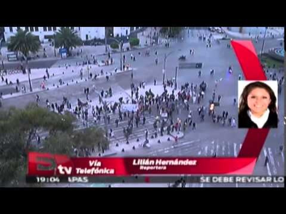 Detalles sobre la marcha en apoyo a normalistas de Ayotzinapa / Excélsior Informa