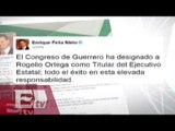 Presidente Enrique Peña Nieto desea suerte al gobernador sustituto de Guerrero / Vianey Esquinca