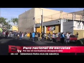 Realizan paro nacional de escuelas por caso Ayotzinapa / Vianey Esquinca