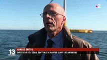 Loire-Atlantique : une éolienne flottante installée en pleine mer