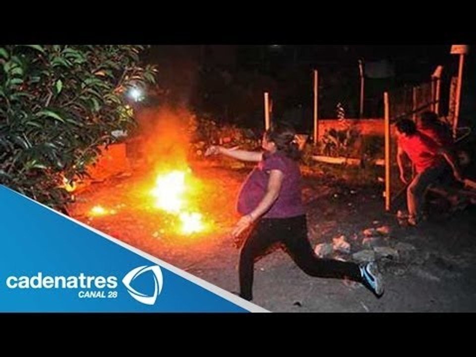VIDEO: Enfrentamiento durante desalojo de predio en Coyoacán / Desalojo en predio de Coyoacán