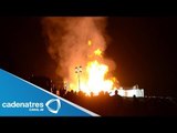 Se incendia pozo de PEMEX en Tabasco / Incendio fuera de control en pozo de Pemex