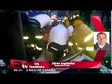 Vuelca auto en Calzada de La Viga; dos personas resultaron lesionadas / Excélsior Informa