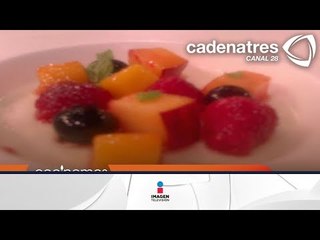 Panacotta de hoja santa y frutos rojos